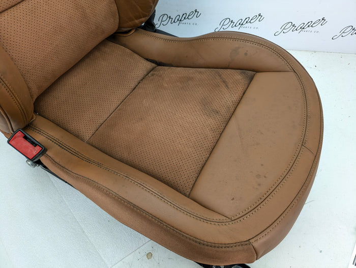 Chevrolet C7 Corvette Stingray 3LT Left/Driver Side GT Napa Leather Heated & Vented Seat Kalahari Brown (346) *DAMAGED*