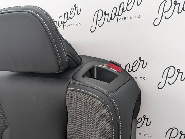 2021 Volvo V60 T6 R-Design Rear Left Black Leather Upper Seat Back *DAMAGED*