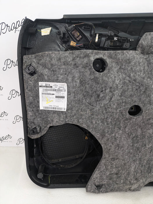 2016-2018 Audi 8U Q3 Left Front Driver Interior Door Panel Black 8U1867105 *Damage*