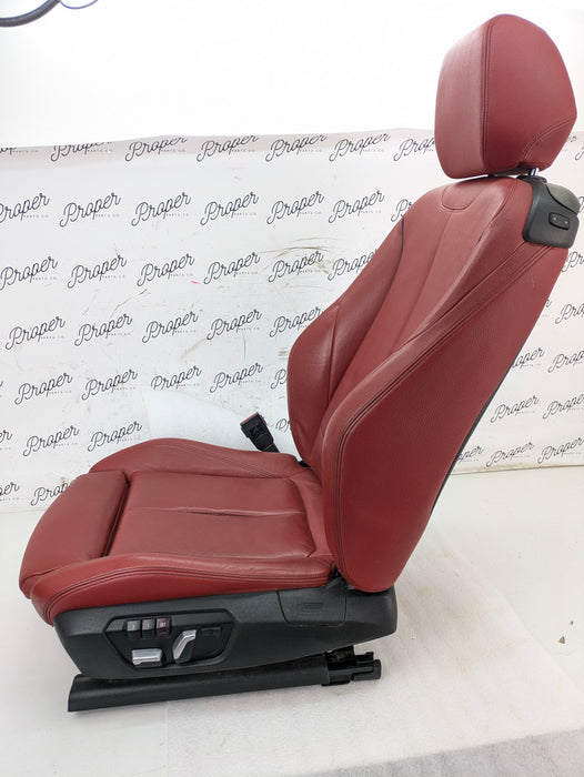 BMW F22 228xi M235xi 230xi M240xi M Sport Coral Red Dakota Leather Interior Seat & Door Panel Set *NOTE*