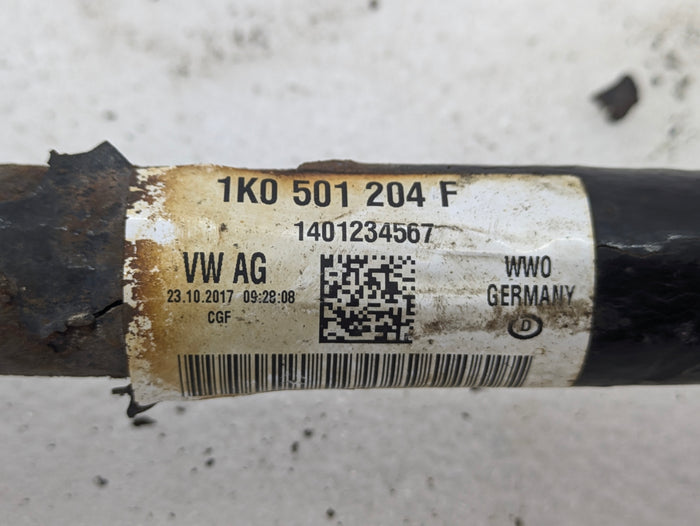 2015-2018 Audi 8U Q3 Quattro AWD Right Rear CV Axle Shaft 1K0501204F