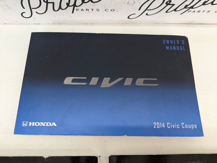 2014 Honda Civic Si Owners Manual Navigation Warranty Book Literature