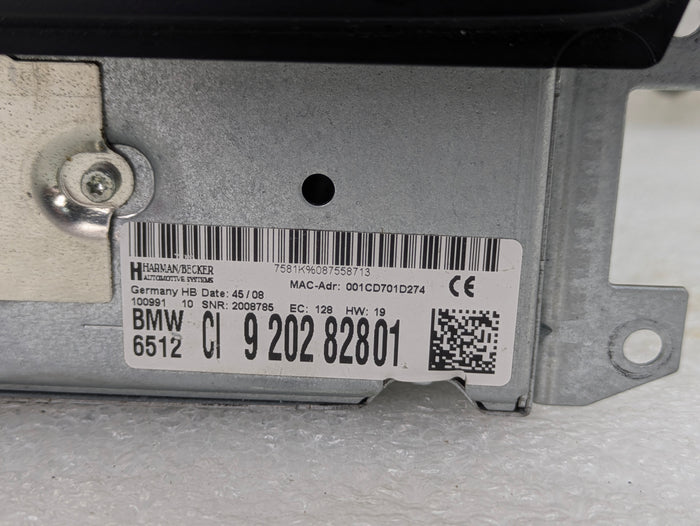 BMW E92 E90 E91 E93 335xi 330xi 328xi 325xi 323i M3 CIC iDrive Navigation Head Unit/CD Player/Radio 9202828