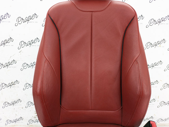 BMW F30 335xi M Sport Complete Red Interior Swap Kit Set Leather Coral Red Door Cards & Seats