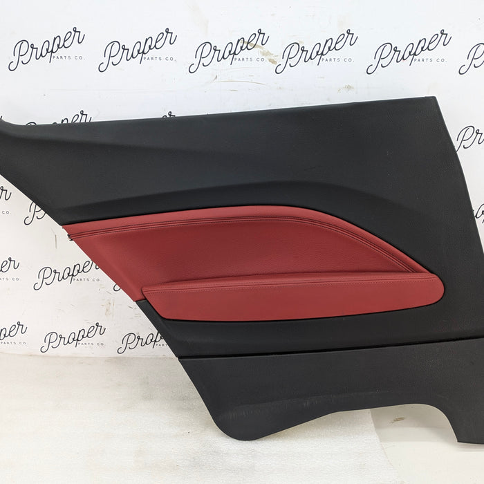 BMW F22 228xi M235xi 230xi M240xi Left/Driver Side Rear Coral Red Interior Door Panel Card 7311483