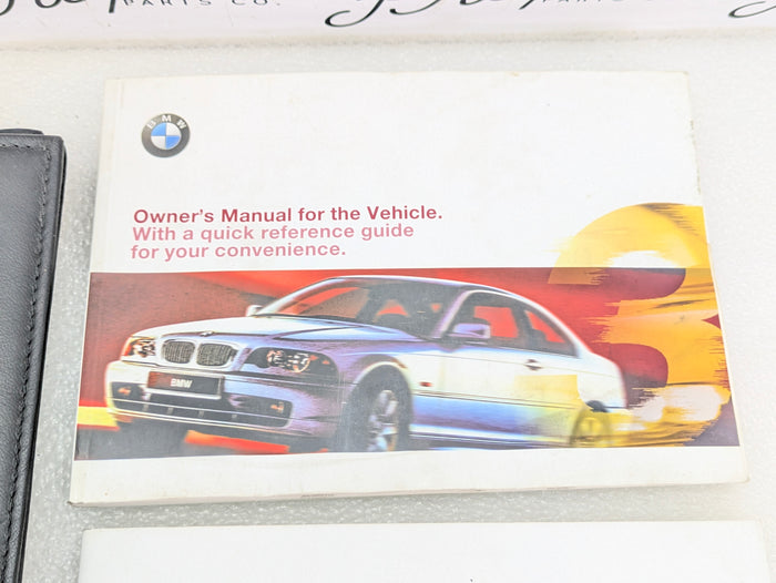 BMW E46 330Ci 328Ci 325Ci 323Ci Owners Radio Manual & Leather Slip Case Kit 01410155309