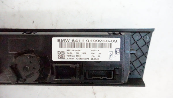 BMW E9X CLIMATE CONTROL UNIT 9199260