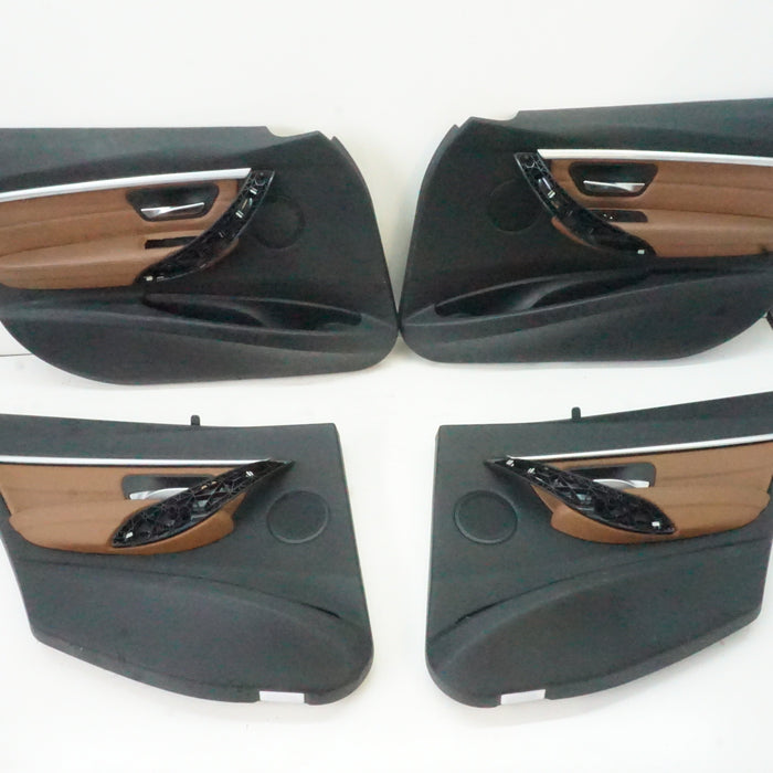 BMW F30/F31 3 SERIES SADDLE BROWN INTERIOR DOOR PANELS (SET)