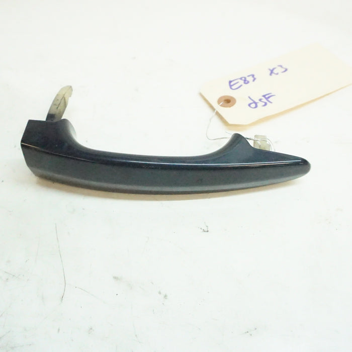 BMW E83 X3 LEFT FRONT DOOR HANDLE Monaco Blue Metallic (A35)