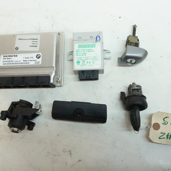 BMW E46 ZHP MS45.1 DME KEY SET 7548770