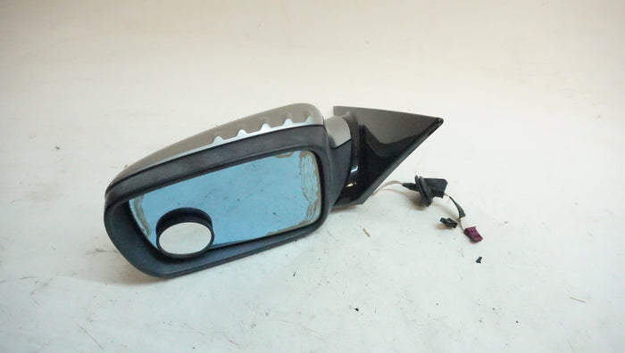 BMW E46 COUPE/CONVERTIBLE SHADOWLINE/GLOSS BLACK LEFT SIDE MIRROR SILVER GRAY (A08)