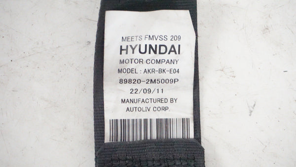 HYUNDAI BK1 GENESIS COUPE REAR RIGHT SEATBELT 89820-2M5009P