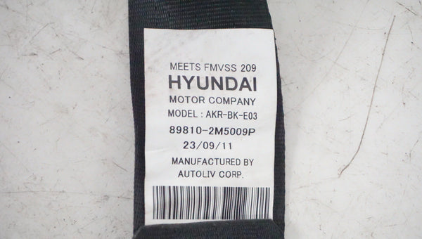 HYUNDAI BK1 GENESIS COUPE LEFT REAR SEATBELT 89810-2M5009P