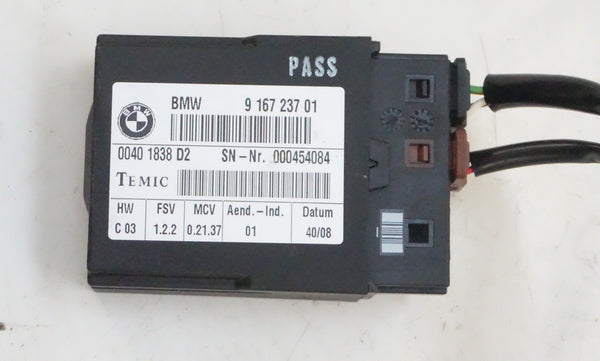BMW E92 LEFT SEATBELT HANDLER W/ MODULE 72119165377