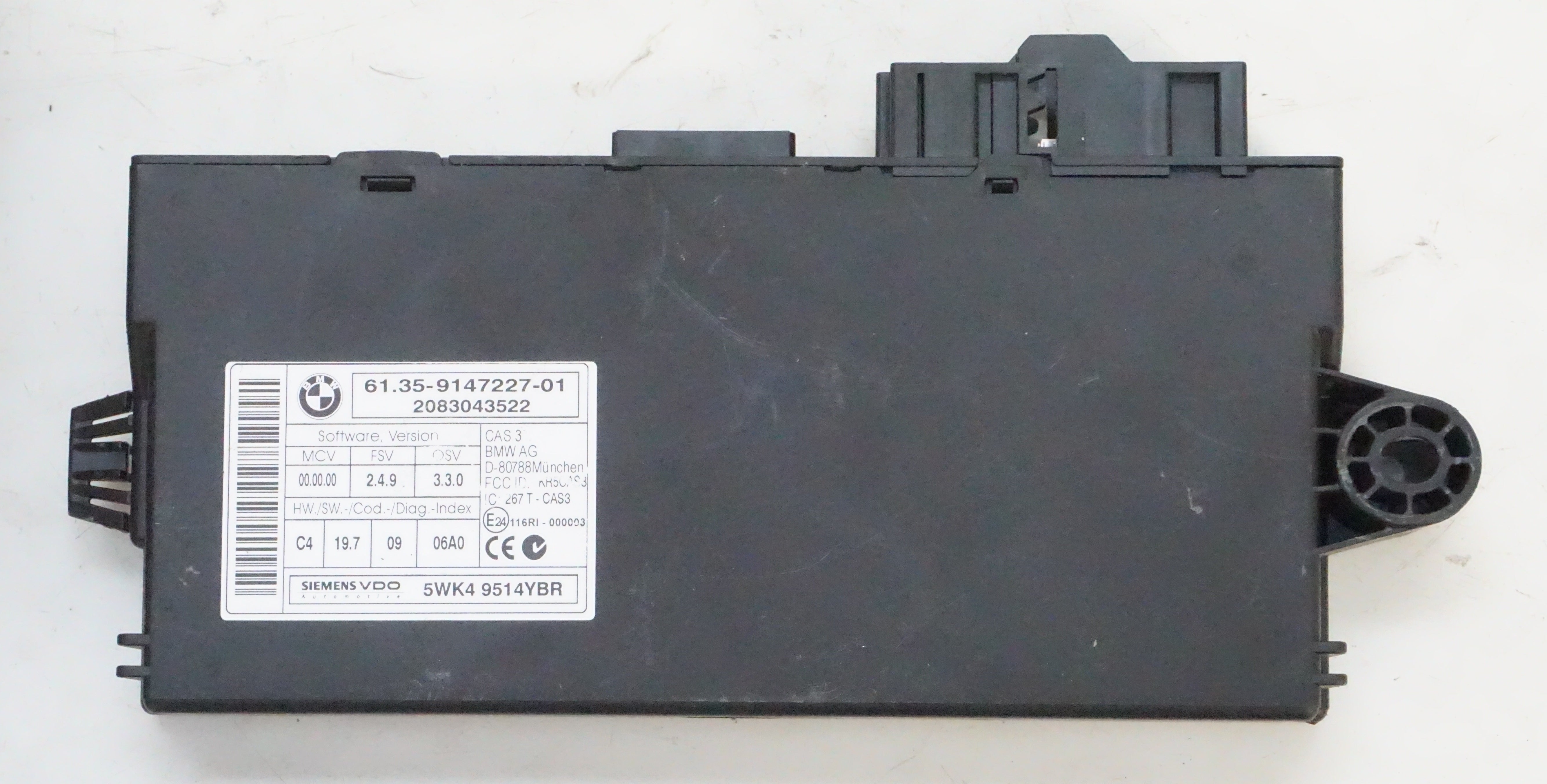 BMW E9X 335i/335xi N54 MSD81 DME/ECU W/ CAS 3 & Key Fob 7592080 / 6135 ...