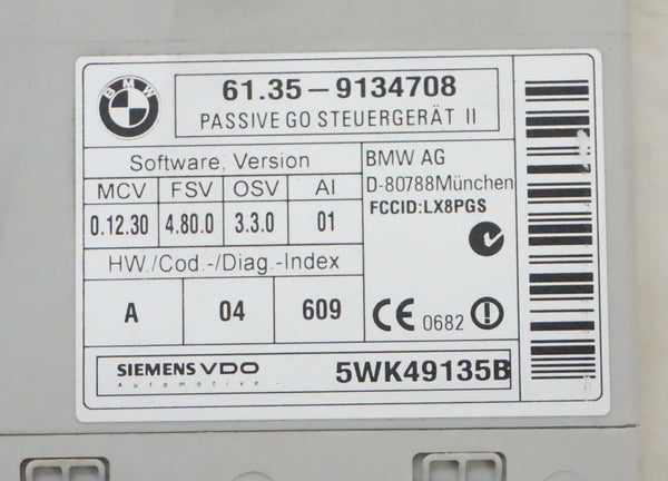 BMW E9X PASSIVE GO MODULE 61359134708