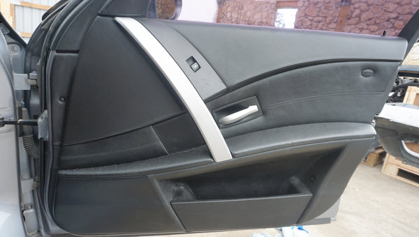 BMW E60 M5 BLACK NAPPA LEATHER  REAR INTERIOR