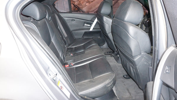 BMW E60 M5 BLACK NAPPA LEATHER  REAR INTERIOR