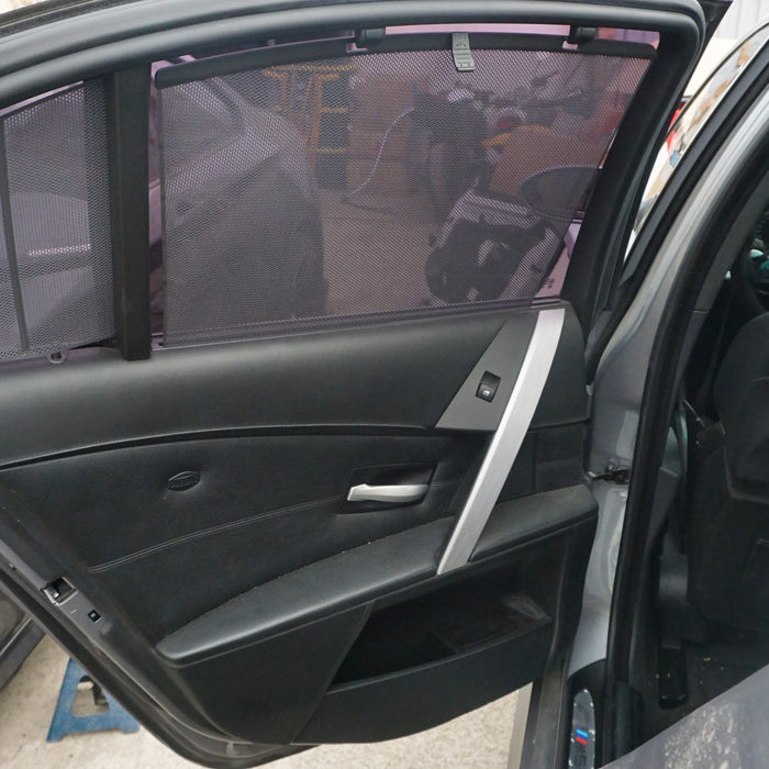 BMW E60 REAR PASSENGER WINDOW SHADES (SET)