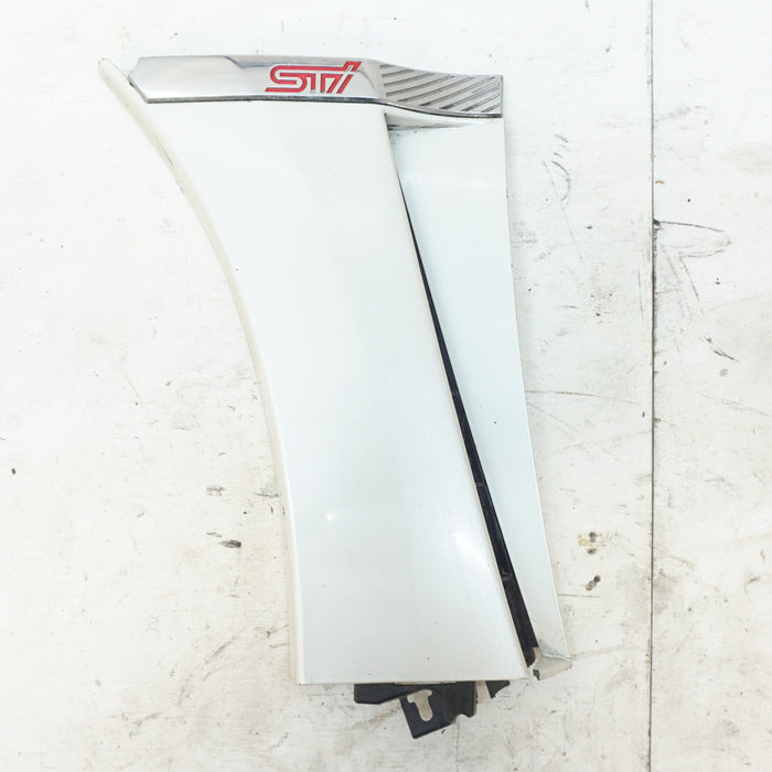 SUBARU WRX STI (GR) FENDER MOULDING TRIM LEFT 91112VA110 Satin White Pearl (37J)