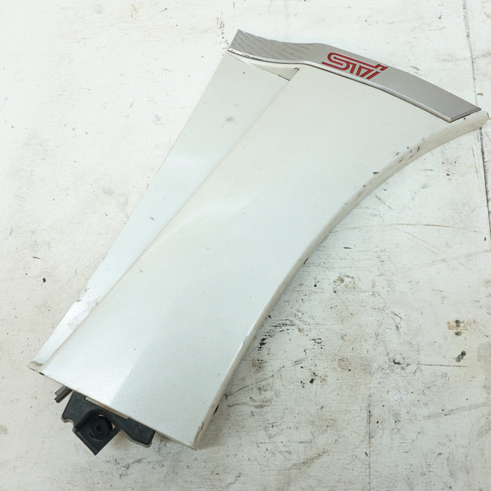 SUBARU WRX STI (GR) FENDER MOULDING TRIM RIGHT 91112VA100 Satin White Pearl (37J)