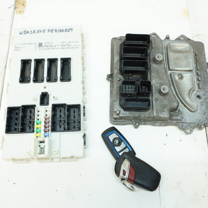 BMW F30/F32/F33 N55 MEVD172G DME/ECU W/ FEM & Key Fob 8626472 / 61359325654