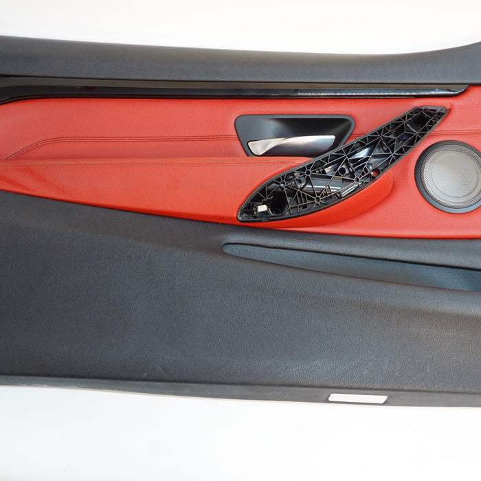 BMW F32 CORAL RED FRONT DOOR CARDS