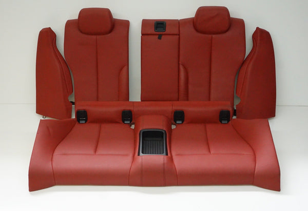 BMW F32 CORAL RED REAR SEAT SET