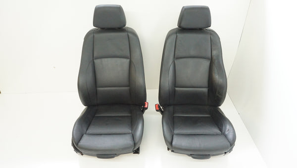 BMW E82 BLACK LEATHER FRONT SPORT SEATS