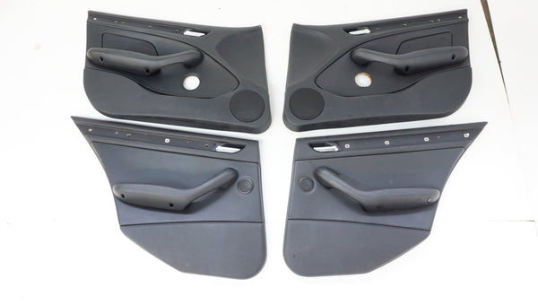 E46 SEDAN BLACK LEATHER DOOR CARDS (SET)