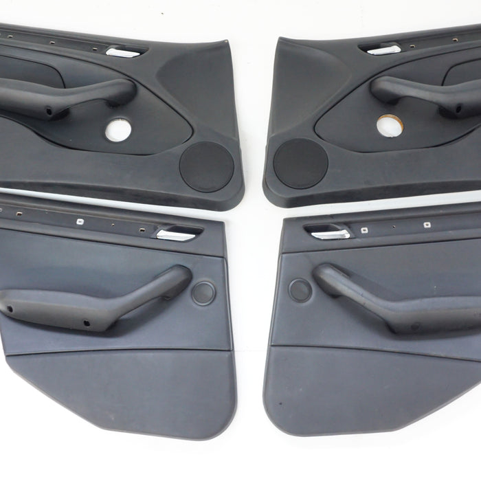 E46 SEDAN BLACK LEATHER DOOR CARDS (SET)