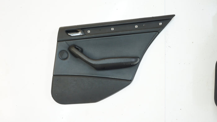 E46 SEDAN BLACK LEATHER DOOR CARDS (SET)