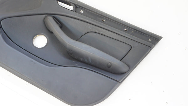 E46 SEDAN FRONT RIGHT LEATHER DOOR CARD (#1)