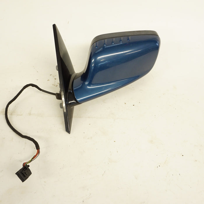 BMW E46 Coupe/Convertible Shadowline/Gloss Black Driver Side Mirror Topaz Blue Metallic (364)