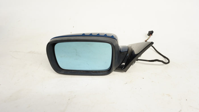 BMW E46 Coupe/Convertible Shadowline/Gloss Black Driver Side Mirror Topaz Blue Metallic (364)