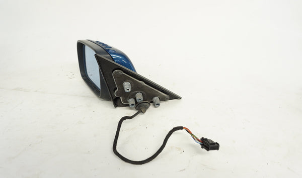 BMW E46 Coupe/Convertible Shadowline/Gloss Black Driver Side Mirror Topaz Blue Metallic (364)