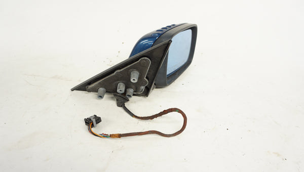 BMW E46 Coupe/Convertible Shadowline/Gloss Black Passenger Side Mirror Topaz Blue Metallic (364)