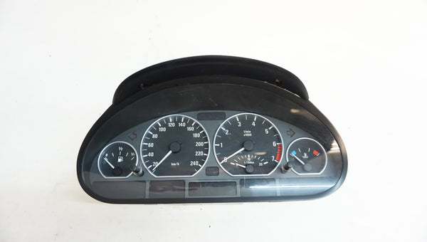 BMW E46 330i Sedan Manual Transmission Gauge Cluster KPH 6931255