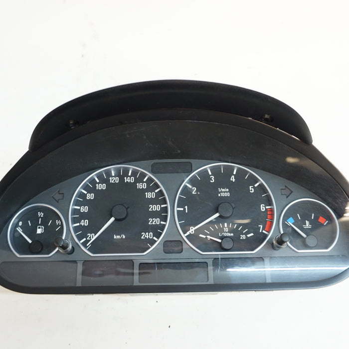 BMW E46 330i Sedan Manual Transmission Gauge Cluster KPH 6931255