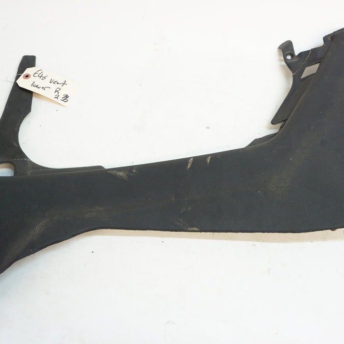 BMW E46 Convertible Passenger Rear Lower Door Card Black Leather 2