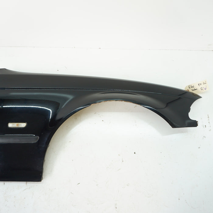 BMW E46 Sedan/Wagon Pre-Facelift Passenger Side Fender Jet Black (668)