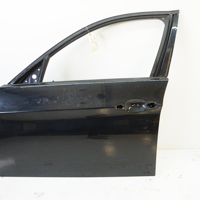 BMW E90/E91 Driver Side Front Door Black Sapphire Metallic (475) #1