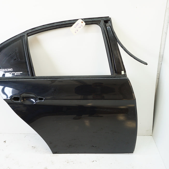 BMW E90 Passenger Side Rear Door Black Sapphire Metallic (475) #1