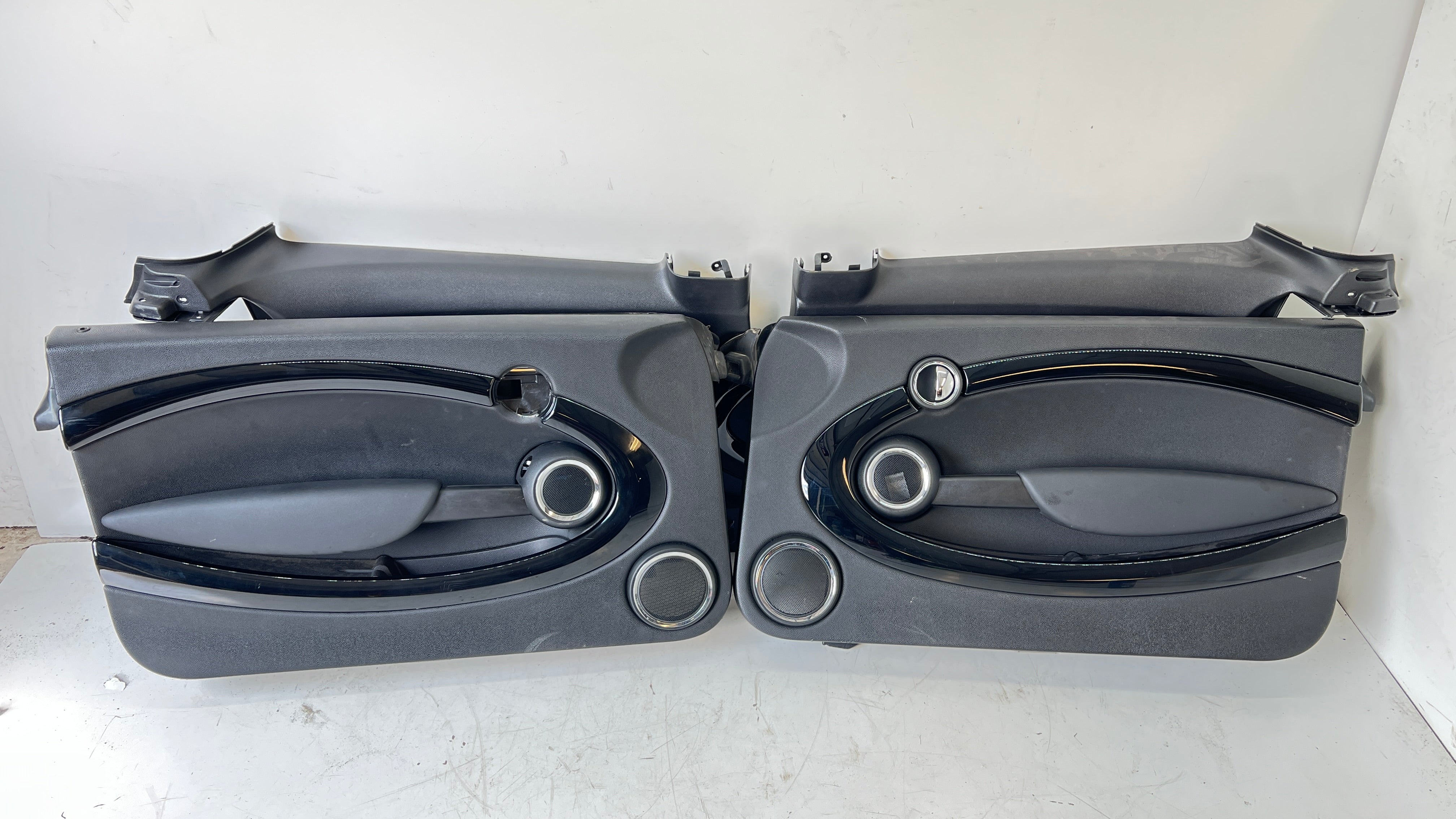 MINI R56 Cooper S Carbon Black Door Panel Set W/ Trim – Proper Parts Co