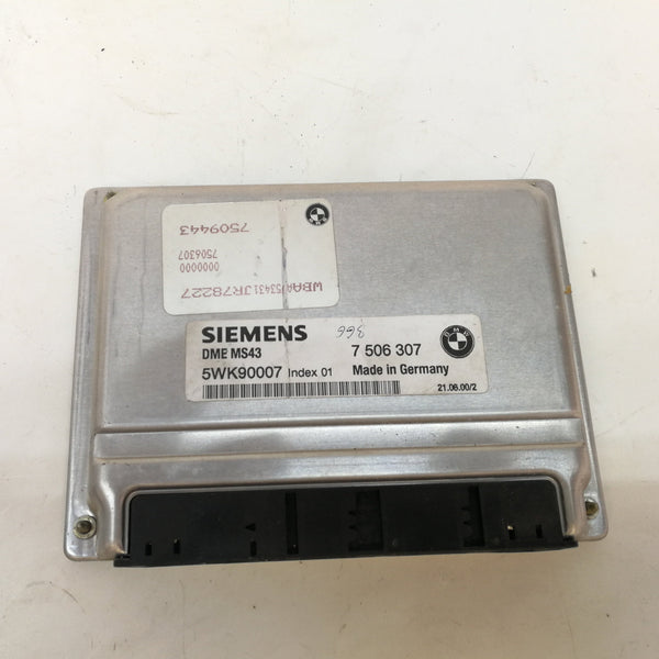 BMW E46 M54 MS43 ENGINE DME/ECU 7506307